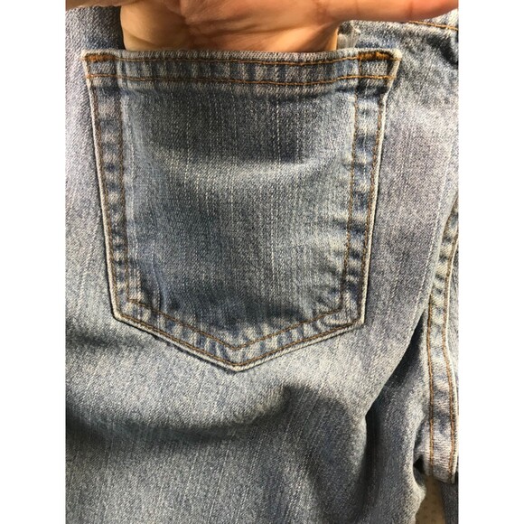 Calvin Klein Stretch Slim Mid Rise Boot Cut Wide Leg Denim Jeans Womens 4 - Picture 16 of 16